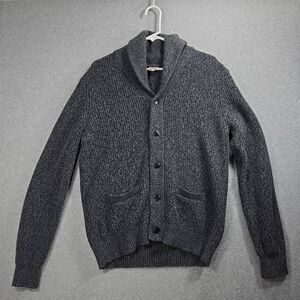 Faherty Sweater Cashmere Blend cotton knit Shawl Collar Large Cardigan